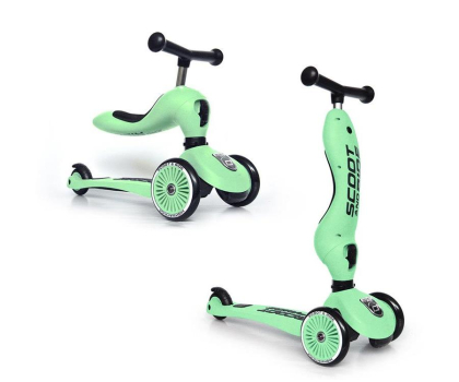 Hulajnoga nieelektryczna Scoot & Ride Highwaykick 1 Jeździk i hulajnoga 2w1 Kiwi